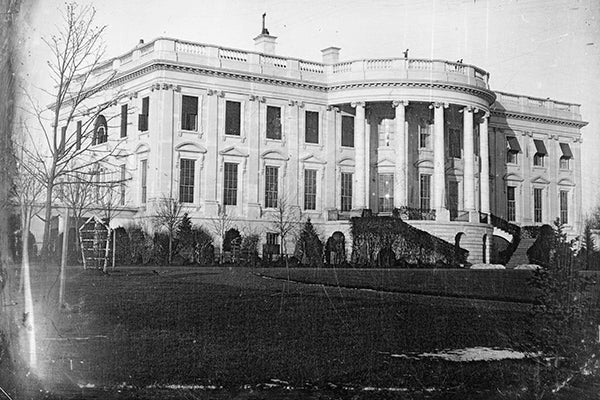 Historical photo of White House