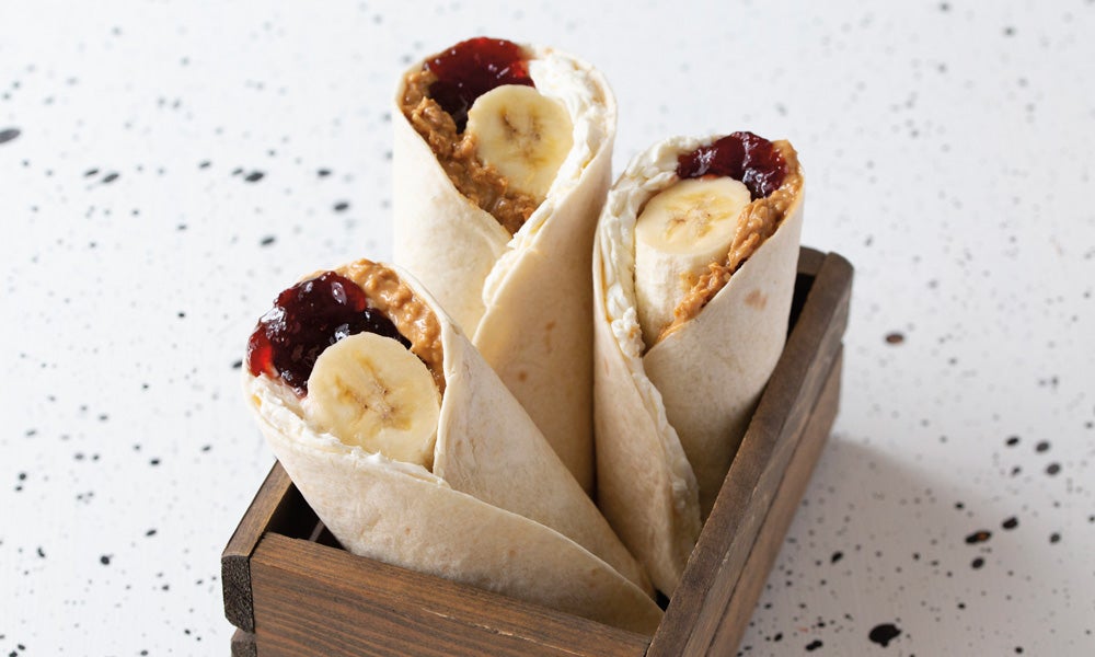 Banana PB&J Wrap