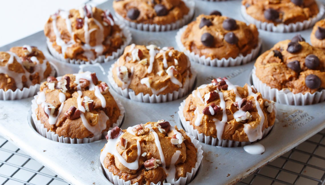 Four-Ingredient Pumpkin Muffins