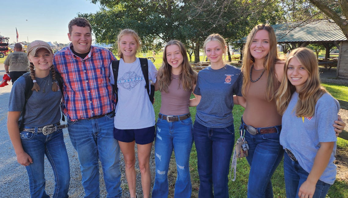 A group of teenagers