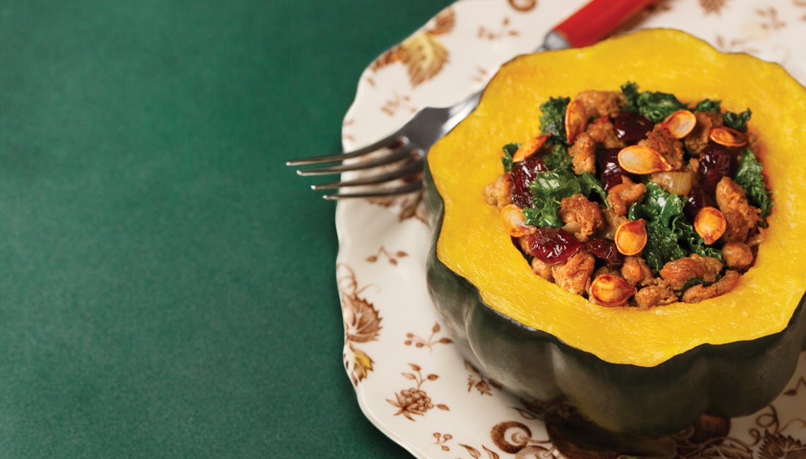 Savory Sausage Acorn Squash