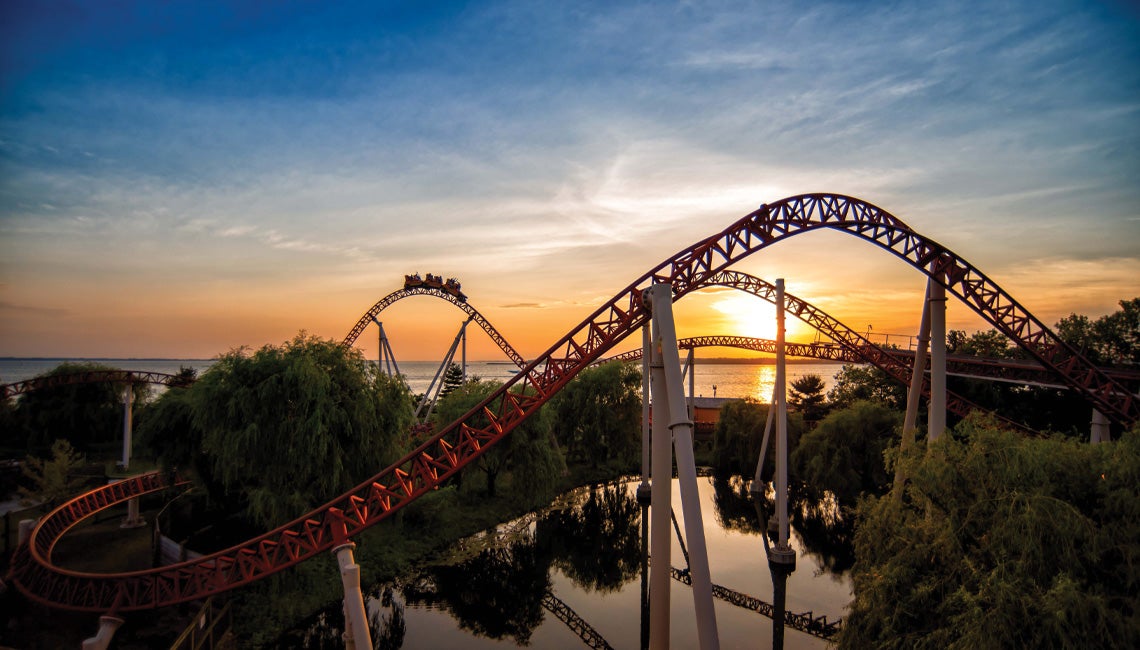 The Maverick roller coaster at Cedar Point in Ohio