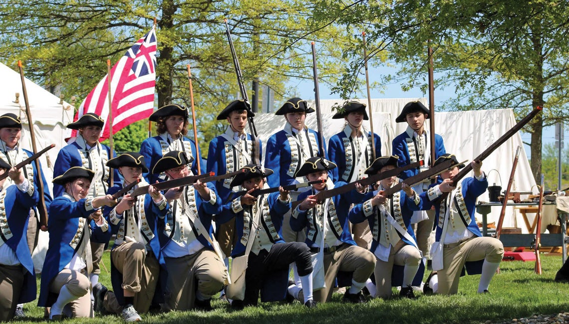 Revolutionary War re-enactors
