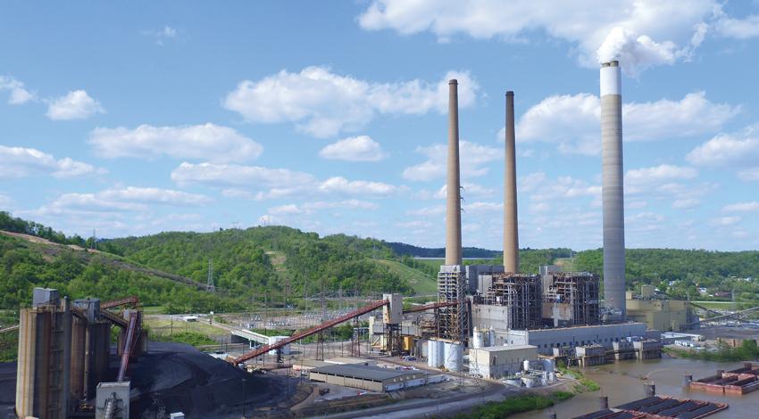 A landscape shot of Cardinal Power Plant