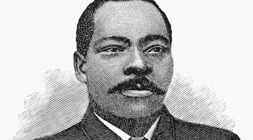 A black and white portrait of Granville T. Woods