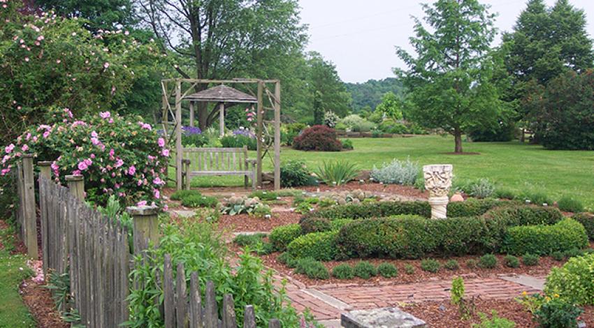 A picture of a garden at Quailcrest Farm