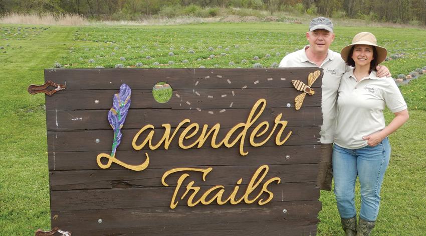Jim and Amy Duxbury of Lavender Trails