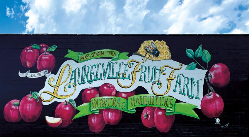 Laurelville Fruit Farm sign