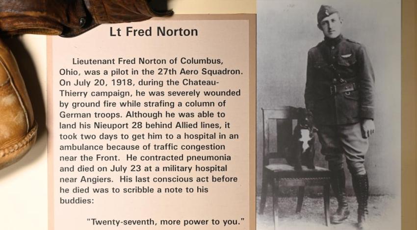 With World War I well underway, Fred Norton joined the Army after graduating from OSU in one of the earliest versions of what would become the U.S. Air Force. 
