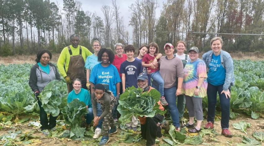 Volunteers from the Society of St. Andrew in Ohio.