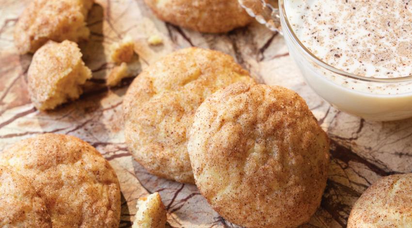 Eggnog Snickerdoodles