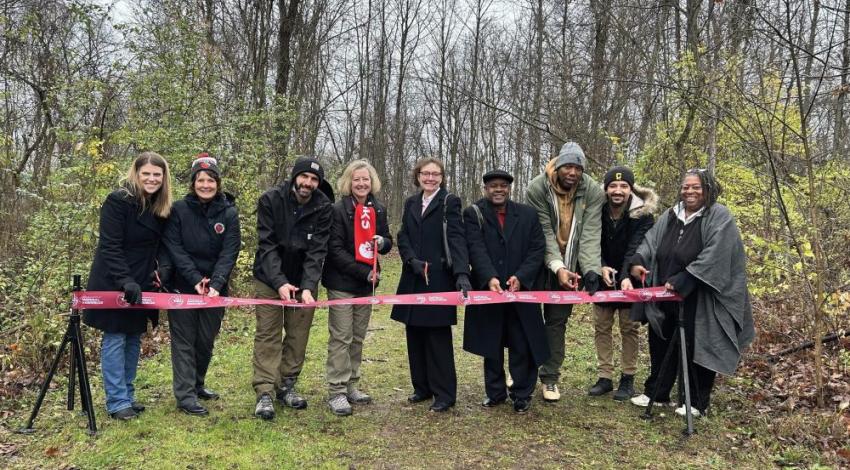 A ribbon cutting for the first of four planned “Heritage of Freedom” trails in the state commemorating Ohio’s contribution to the Underground Railroad. 