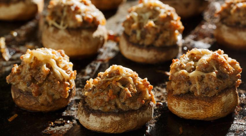 Sausage-Stuffed Mushrooms