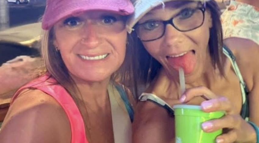 two smiling women