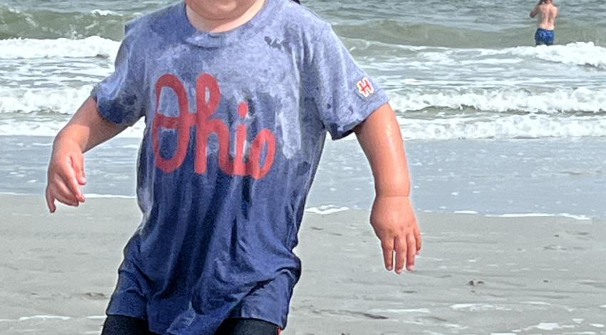 little boy on beach