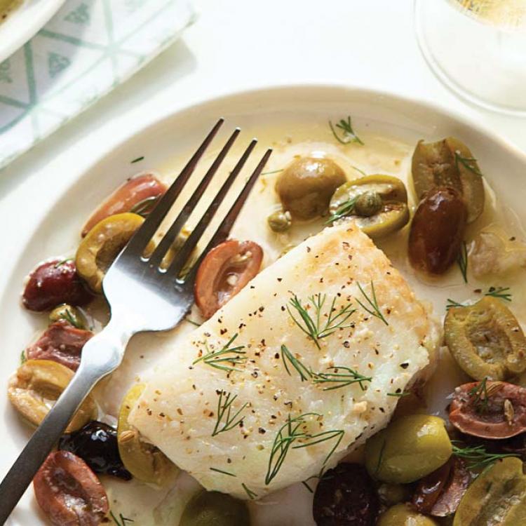 Herb and Olive Fish Fillet