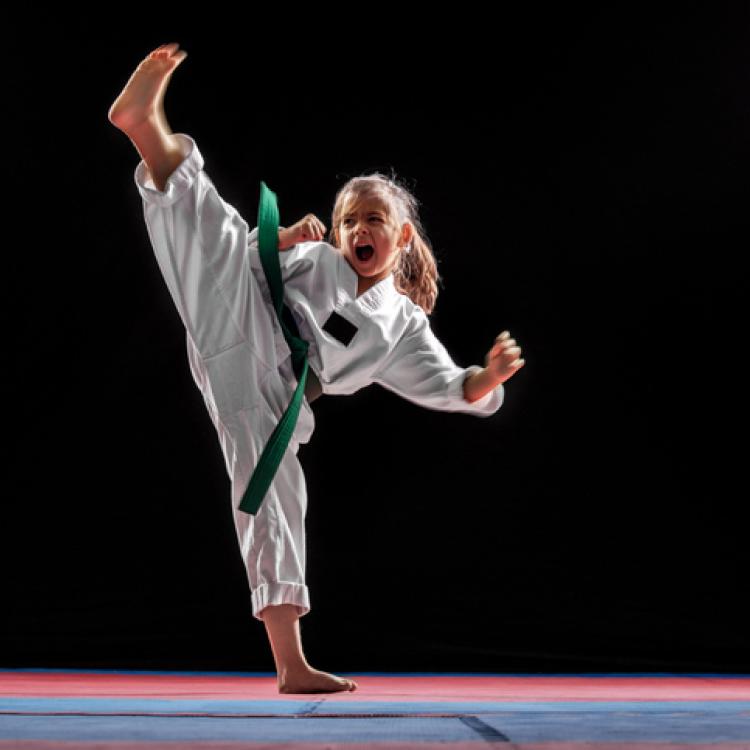 Martial arts student