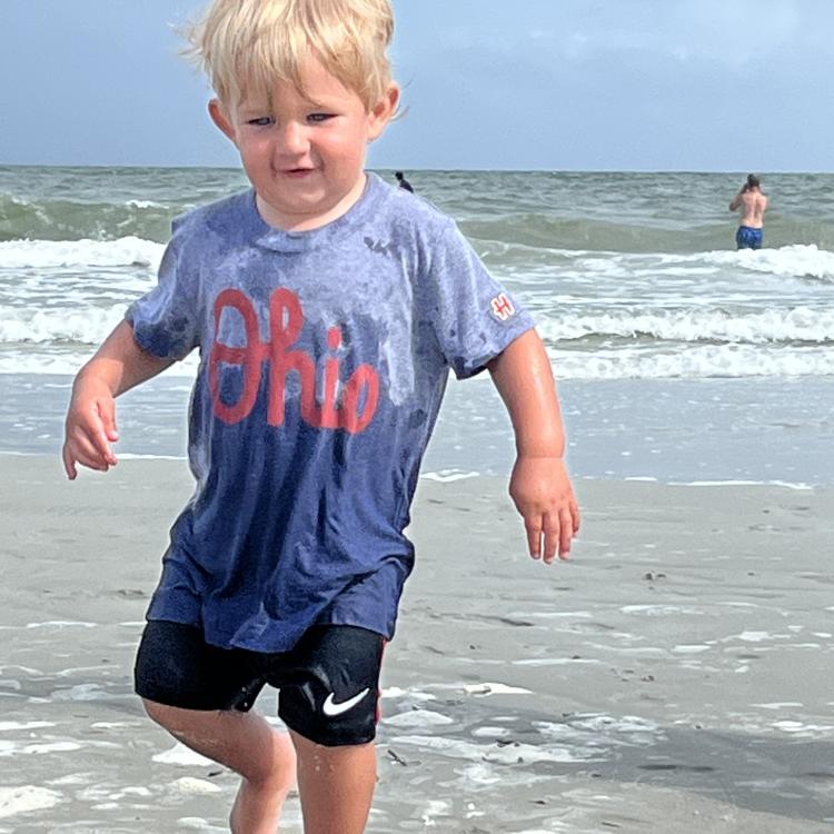 little boy on beach