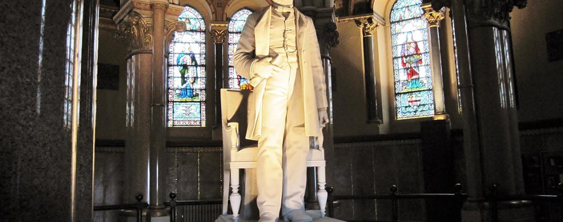 A statue of James A. Garfield