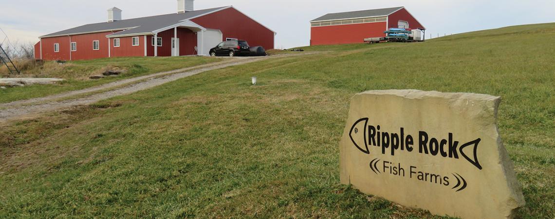 A picture of the outside of Ripple Rock alongside its sign.