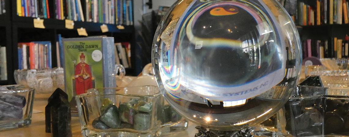 Crystal ball at museum