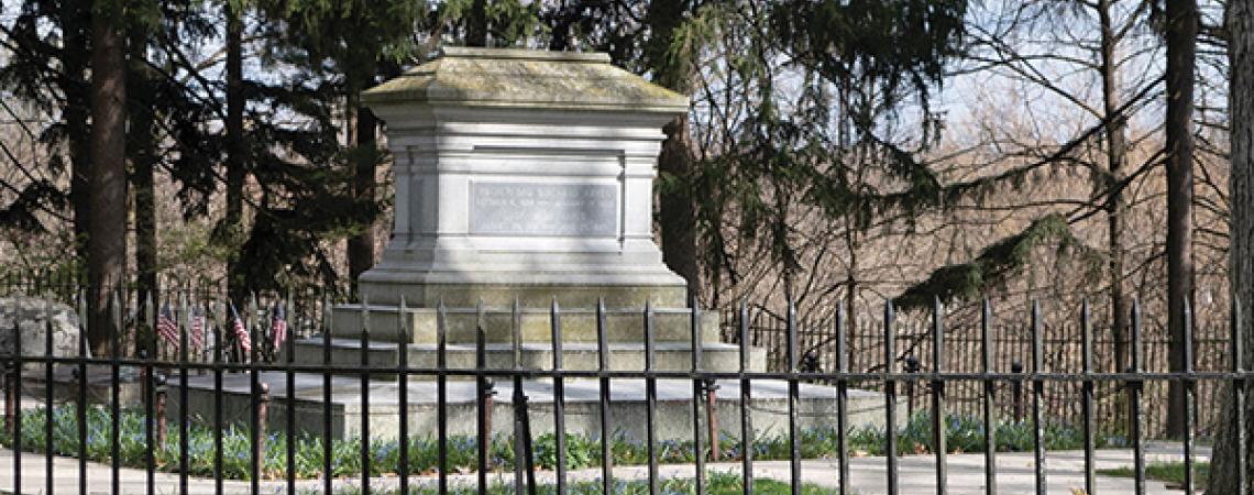 The tomb of Rutherford B. Hayes.