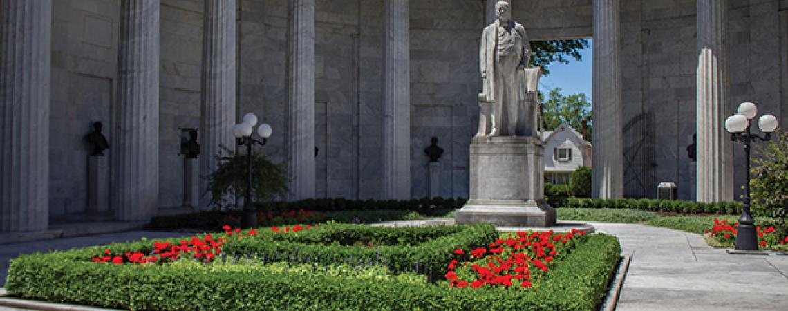 Court of honor at McKinley birthplace