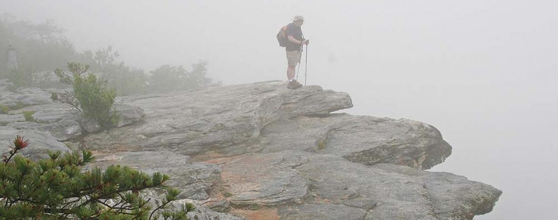 Hiker on the Appalachian Trail