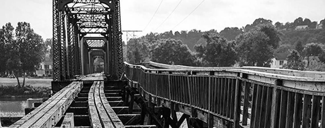 The old Harmar Bridge