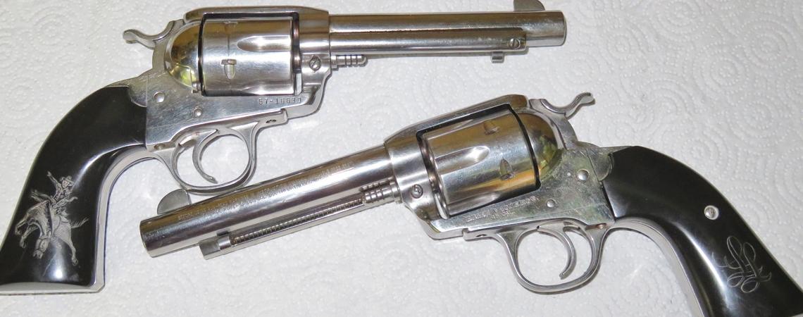 On his wedding day, Jerry Swank wore three replicas of the legendary Colt .45 single-action Army revolver that helped tame the American West.
