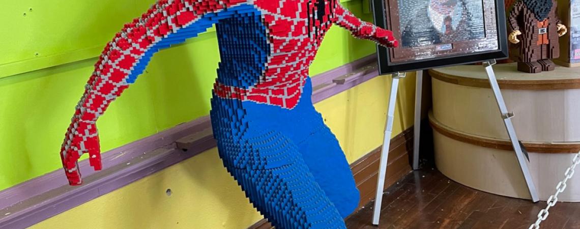 Spider-Man, made from Legos