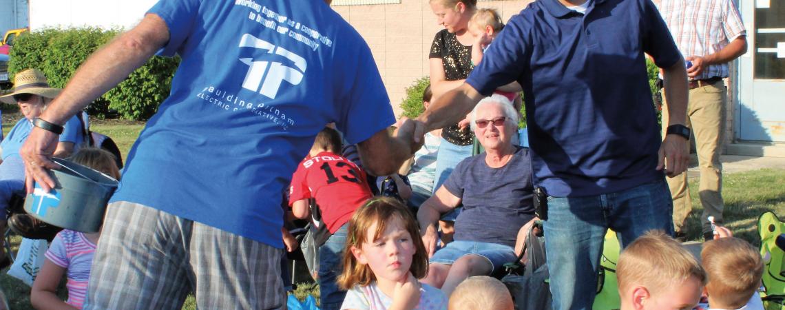 George Carter represents Paulding Putnam Electric Cooperative at a community event. 