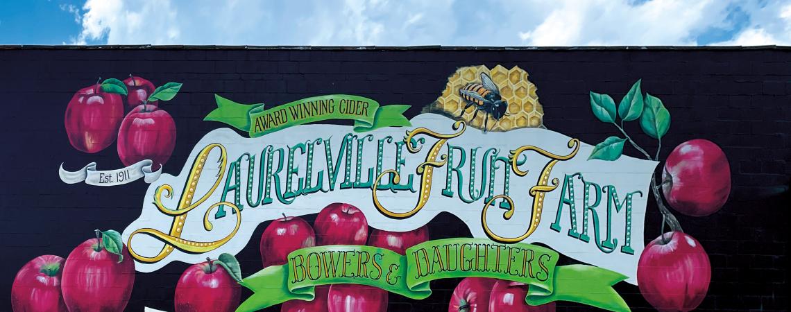 Laurelville Fruit Farm sign