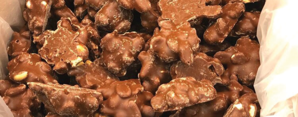Among the list of Harry Birt's Store favorites are the maple peanut clusters. 