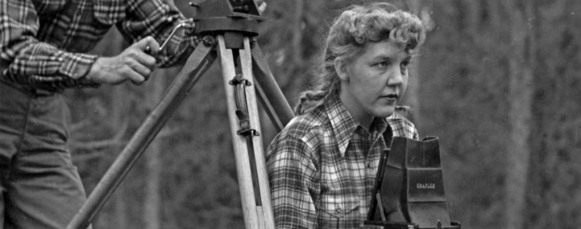 Karl Maslowski and his wife, Edna, made a formidable team during their early days as wildlife filmmakers. Karl taught Edna about cameras, and she edited his articles. While Karl was in the Army, Edna continued to present their films in a series of lectures. Maslowski used immense patience and stealth to capture wildlife in the field. 