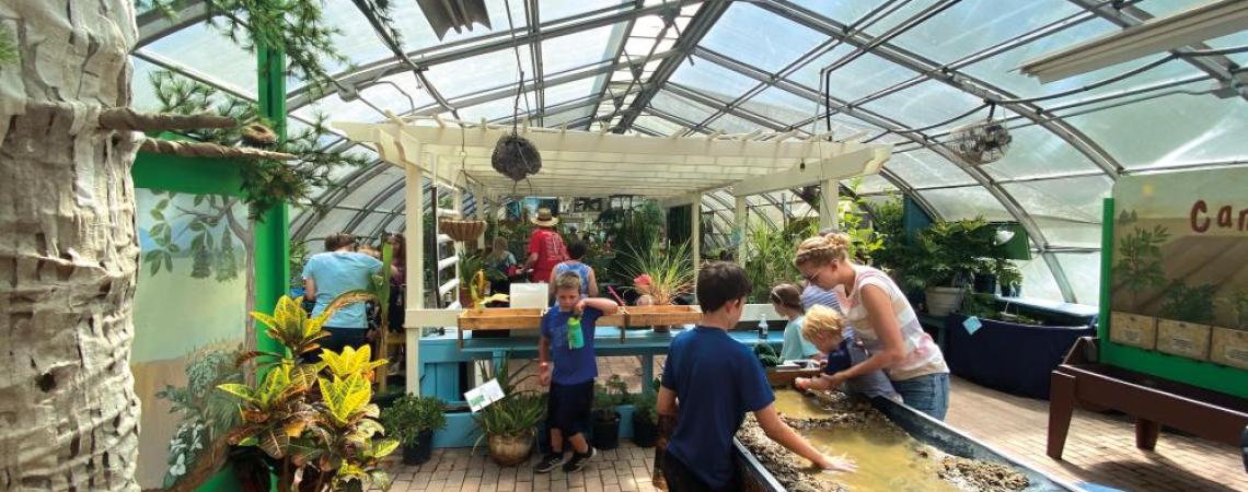 The Amazing Garden Plant and Animal Science Center has a little bit of everything: plant life, critters like turtles and snakes and lizards, and lots of educational activities.
