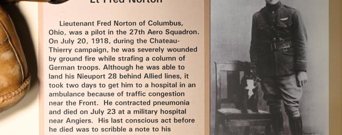 With World War I well underway, Fred Norton joined the Army after graduating from OSU in one of the earliest versions of what would become the U.S. Air Force. 