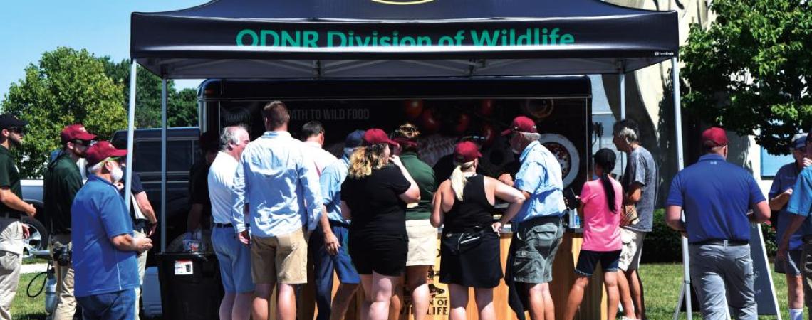 It’s often standing room only when the ODNR’s Wild Ohio Harvest mobile kitchen makes a stop.