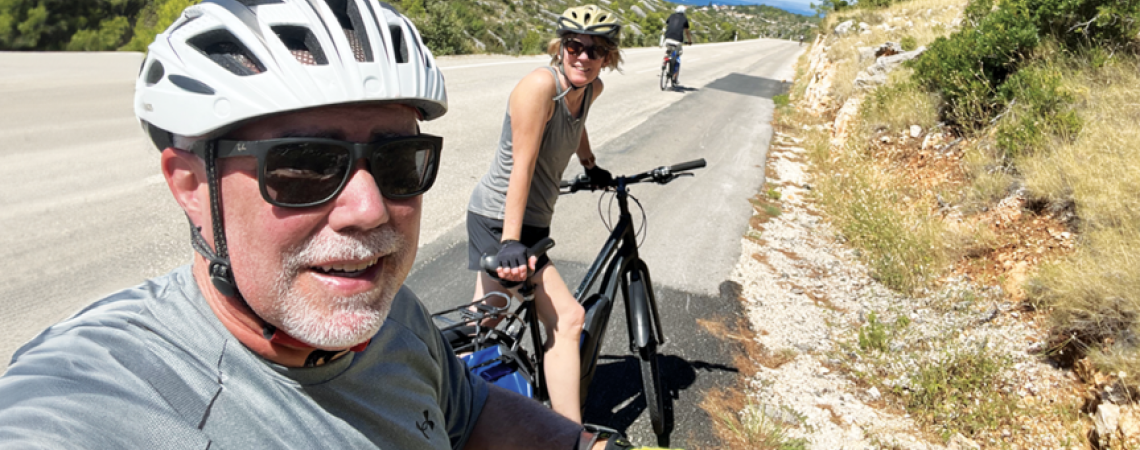 Writer Randy Edwards and his wife, Mary, toured Croatia’s Dalmatian Islands on e-bikes.