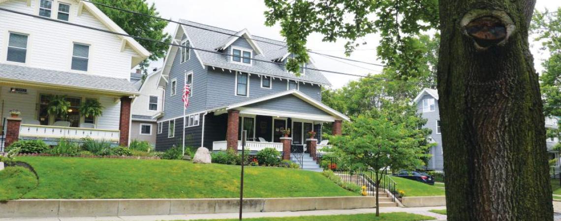 The Akron home of Alcoholics Anonymous founder Robert Smith, located in Akron, Ohio.