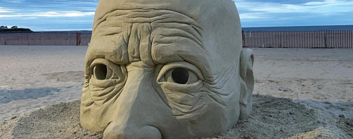 "Entropy," a sand sculpture created by Carl Jara.