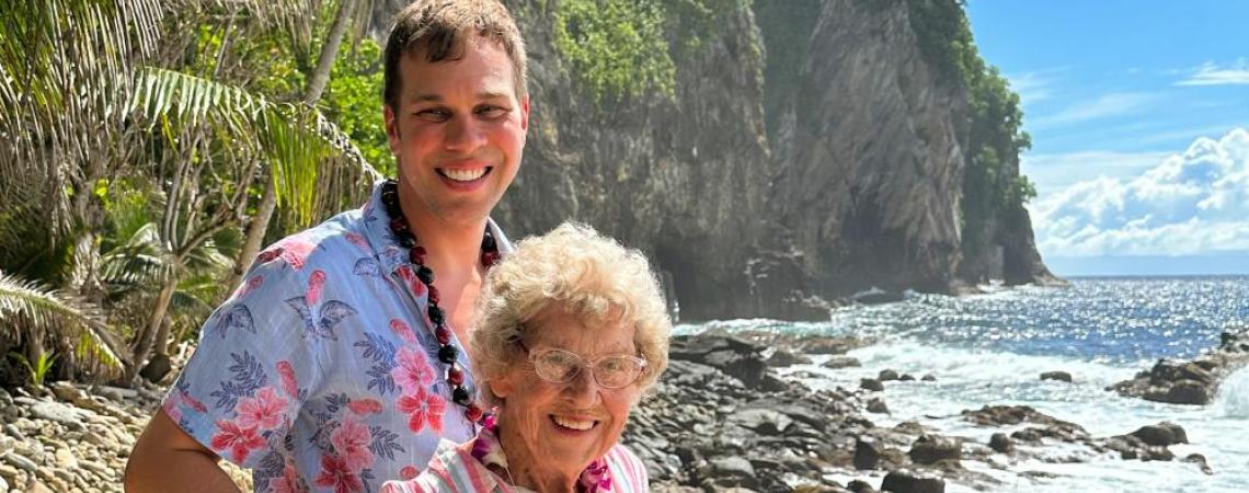 Brad and Joy Ryan pictured at National Park of American Samoa.