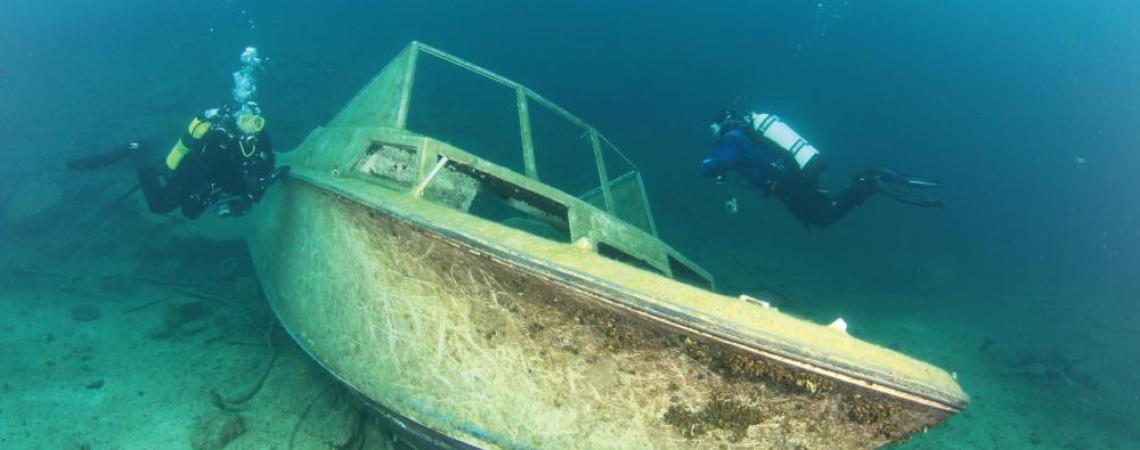 Sunken boat