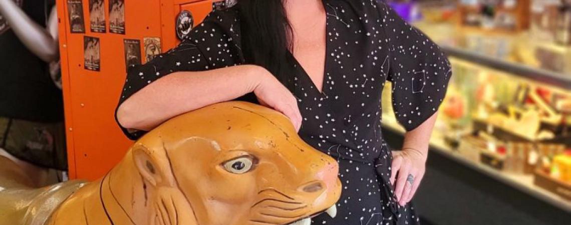 Cherish Harrell, owner of the Secret Chamber House of Oddities and Artwork in Fairborn.