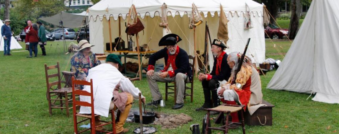 A group of reenactors