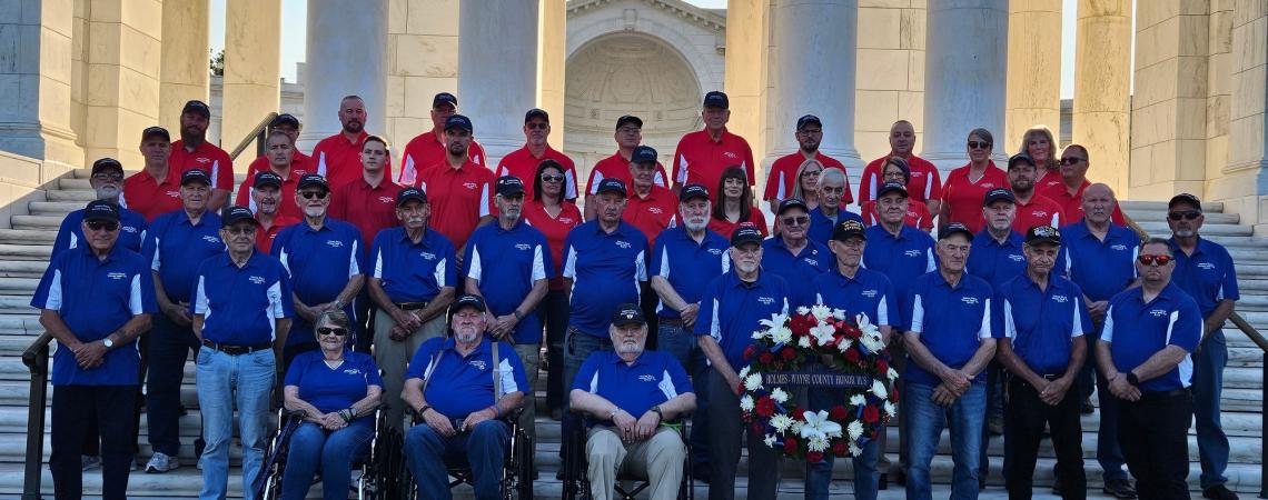 Veterans from Holmes-Wayne Electric Cooperative service territory take Honor Trip to D.C. 
