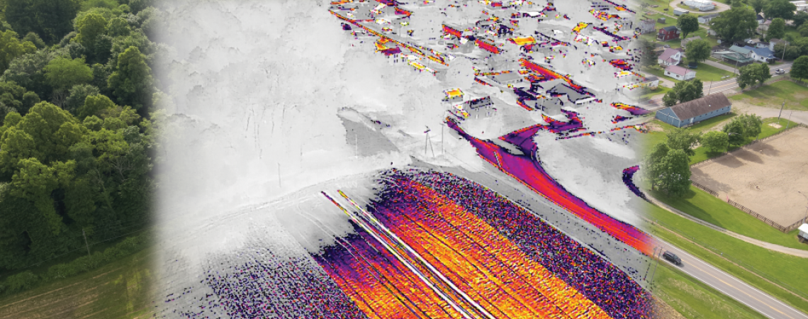 Infrared technology used on a drone to find missing persons from above.