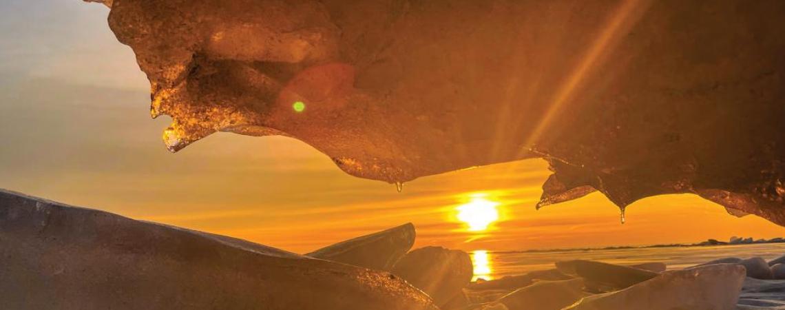 ...and the fiery reward for those frostbitten feet and a bit of patience.