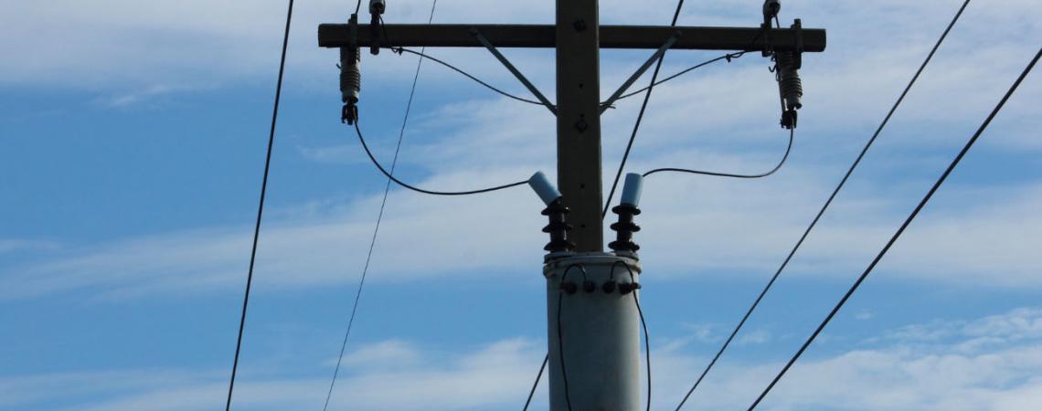 power lines and transformer
