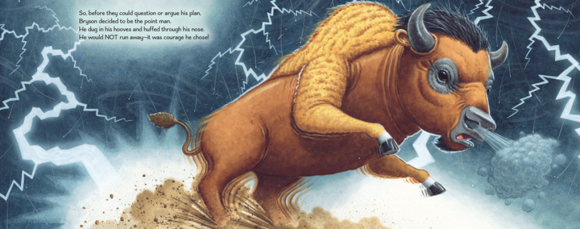 Artwork in Bryson, the Brave Bison